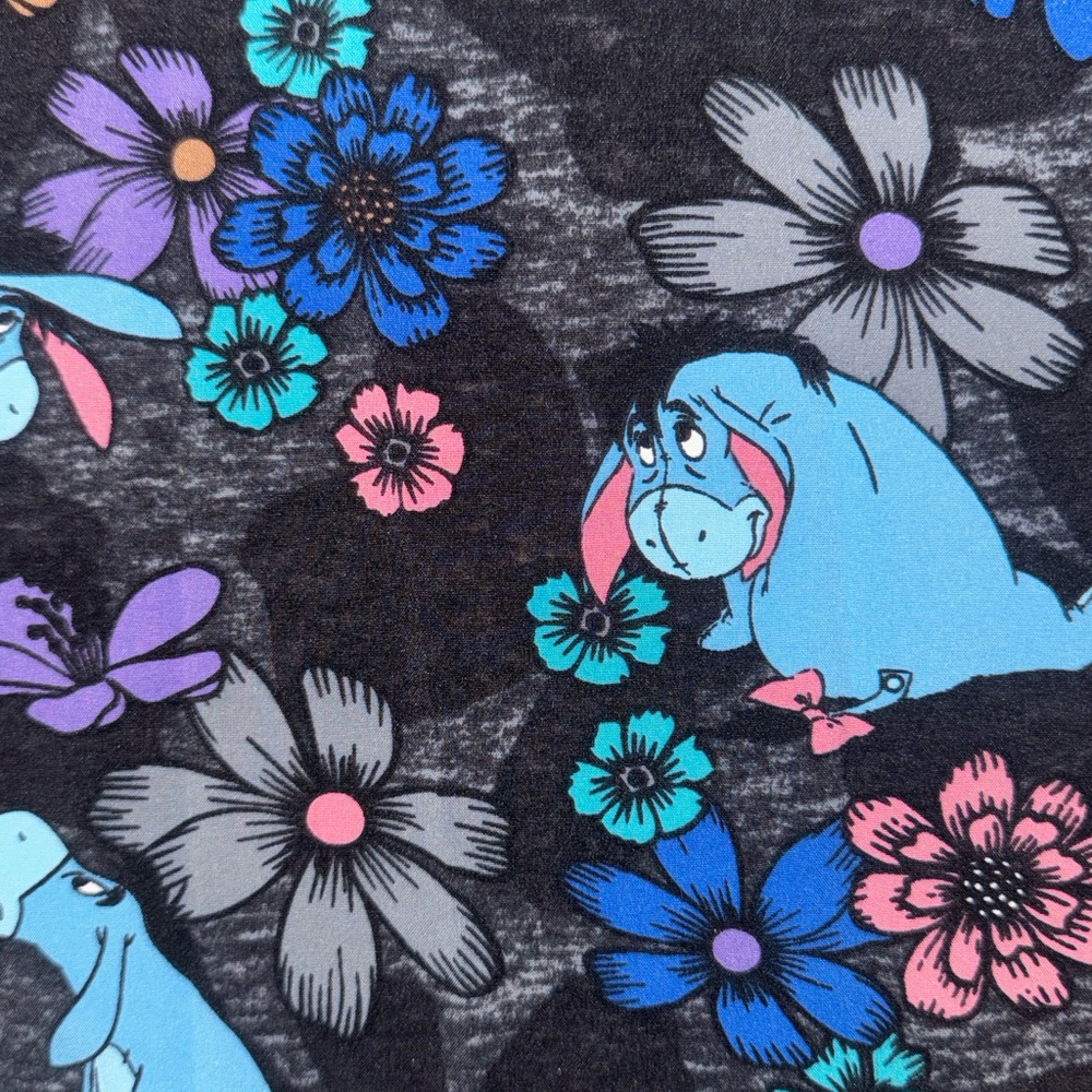 Eeyore Disney Scrub Top - Black and Blue - Picture 10 of 10